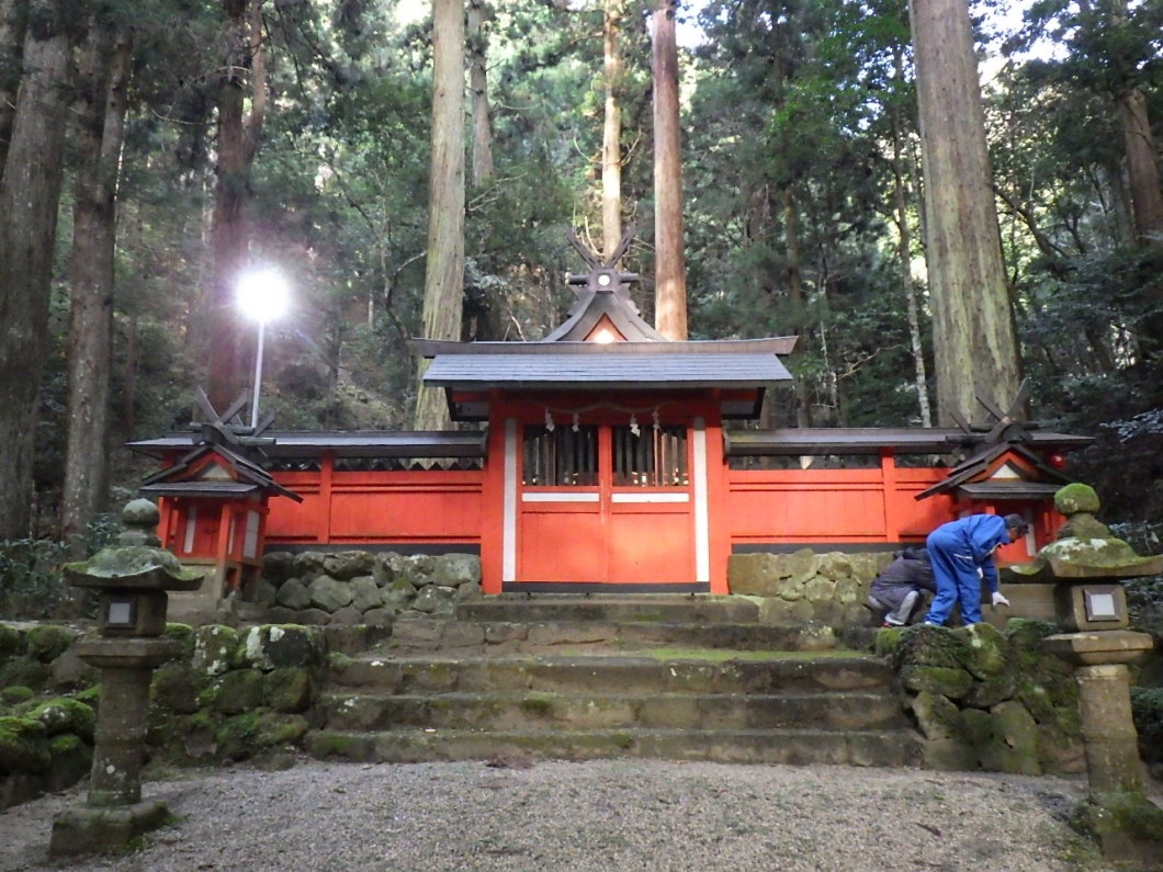 室生　龍穴神社改装工事